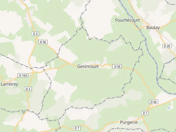 Plan de Aboncourt-Gesincourt