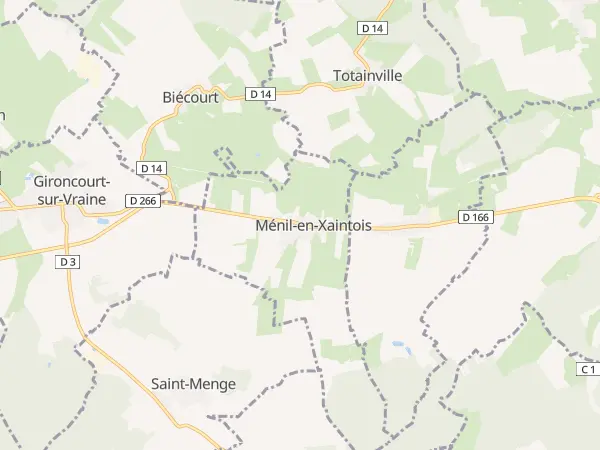 Plan de Ménil-en-Xaintois