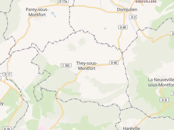 Plan de They-sous-Montfort
