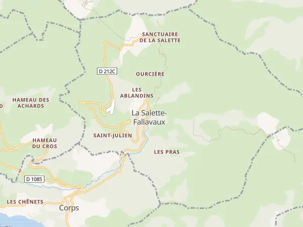 Plan de La Salette-Fallavaux