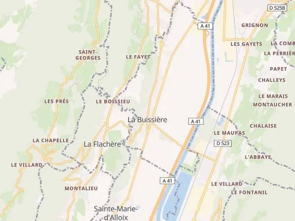 Plan de La Buissière