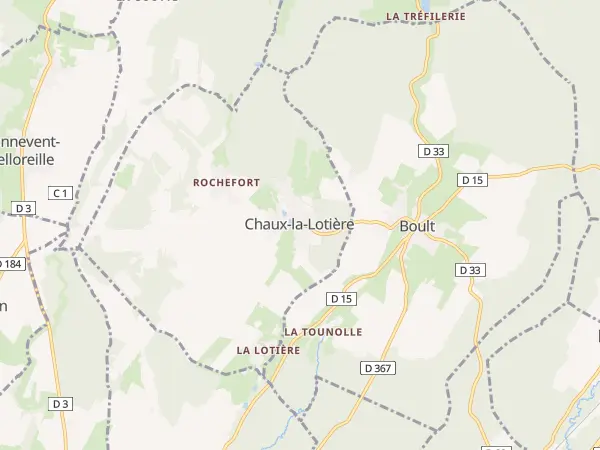 Plan de Chaux-la-Lotière