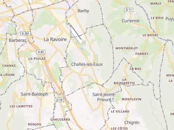 Plan de Challes-les-Eaux