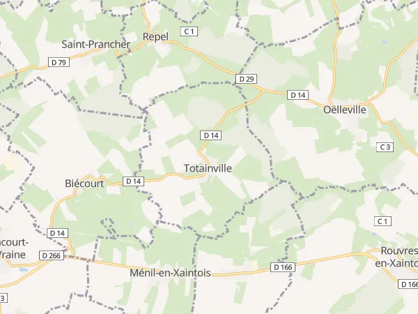 Plan de Totainville