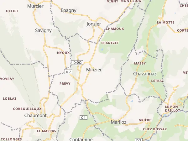 Plan de Minzier