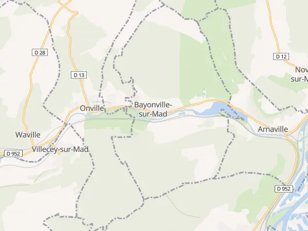 Plan de Bayonville-sur-Mad