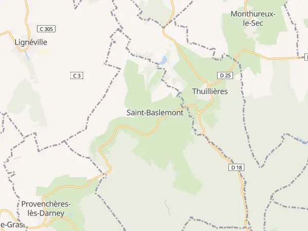 Plan de Saint-Baslemont