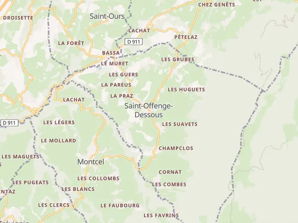 Plan de Saint-Offenge