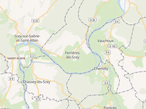 Plan de Ferrières-lès-Scey