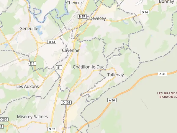 Plan de Châtillon-le-Duc