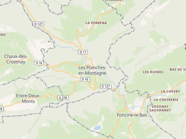Plan des Planches-en-Montagne