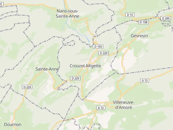 Plan de Crouzet-Migette