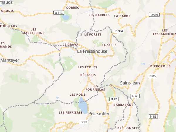 Plan de La Freissinouse