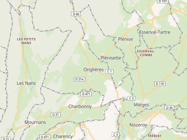 Plan de Onglières