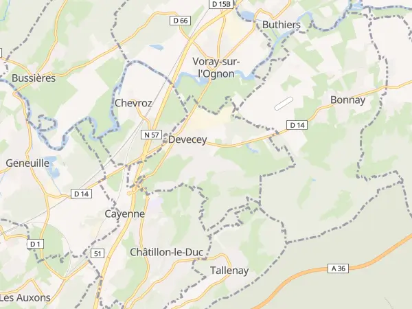 Plan de Devecey
