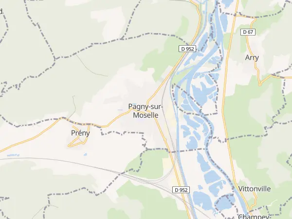 Plan de Pagny-sur-Moselle