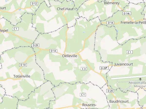 Plan de Oëlleville