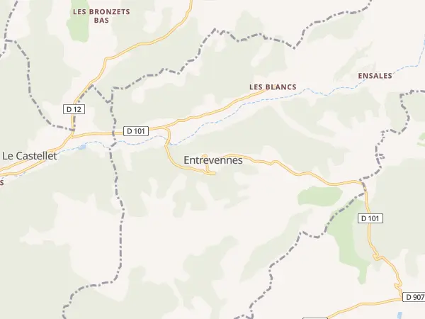 Plan de Entrevennes