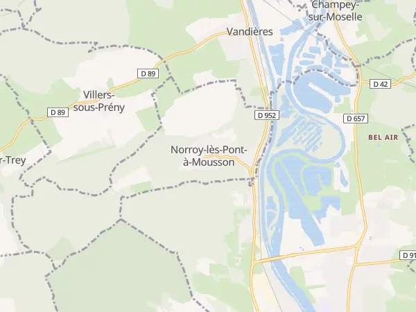 Plan de Norroy-lès-Pont-à-Mousson