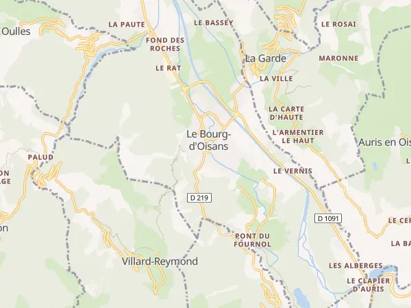 Plan du Bourg-d’Oisans