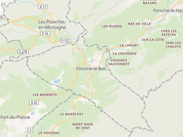 Plan de Foncine-le-Bas