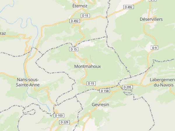Plan de Montmahoux