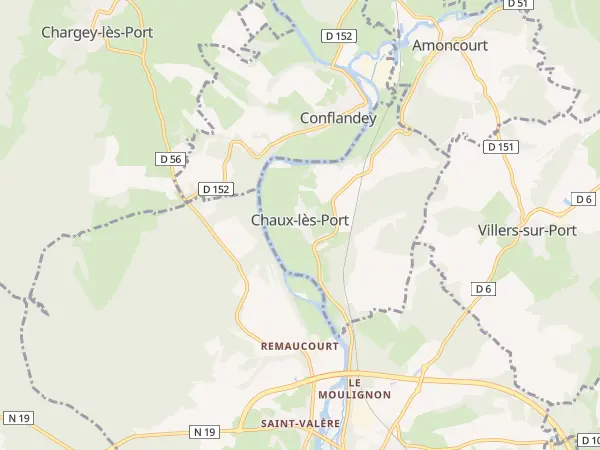 Plan de Chaux-lès-Port