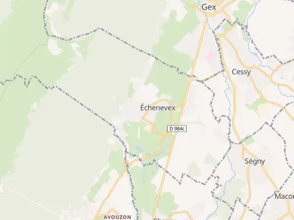 Plan de Échenevex