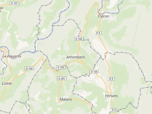 Plan de Amondans