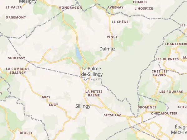 Plan de La Balme-de-Sillingy