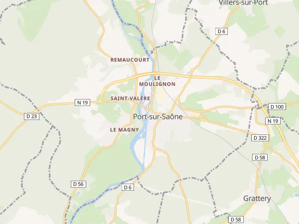 Plan de Port-sur-Saône