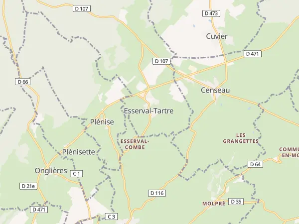 Plan de Esserval-Tartre