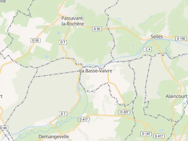 Plan de La Basse-Vaivre