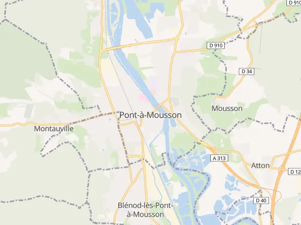 Plan de Pont-à-Mousson