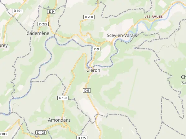 Plan de Cléron