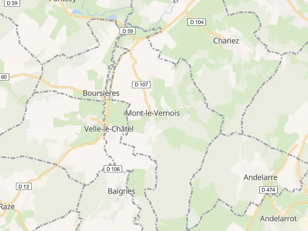 Plan de Mont-le-Vernois