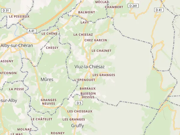 Plan de Viuz-la-Chiésaz