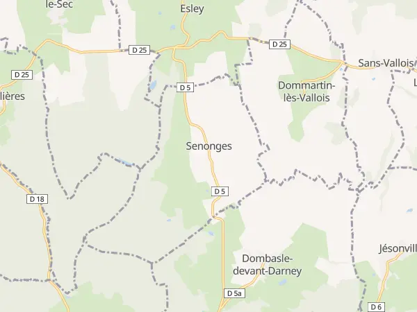 Plan de Senonges