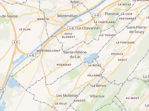 Plan de Sainte-Hélène-du-Lac