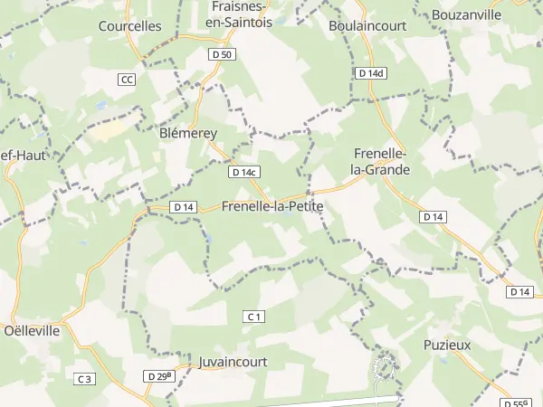 Plan de Frenelle-la-Petite