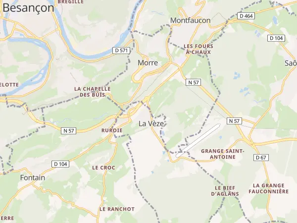 Plan de La Vèze