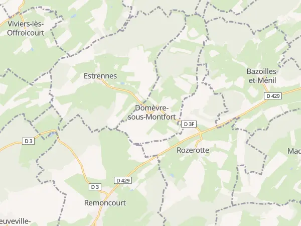 Plan de Domèvre-sous-Montfort