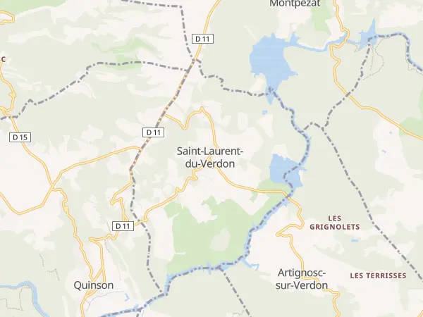 Plan de Saint-Laurent-du-Verdon