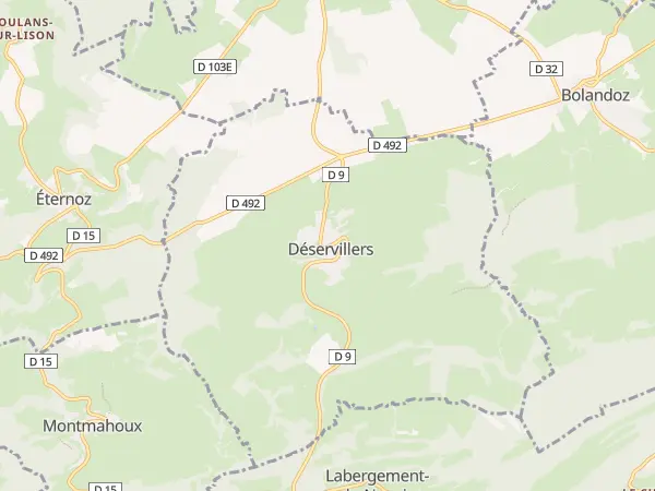 Plan de Déservillers