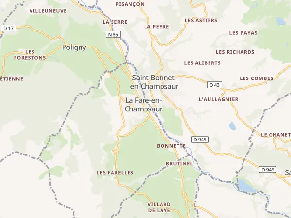 Plan de La Fare-en-Champsaur