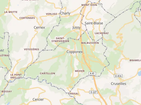 Plan de Copponex
