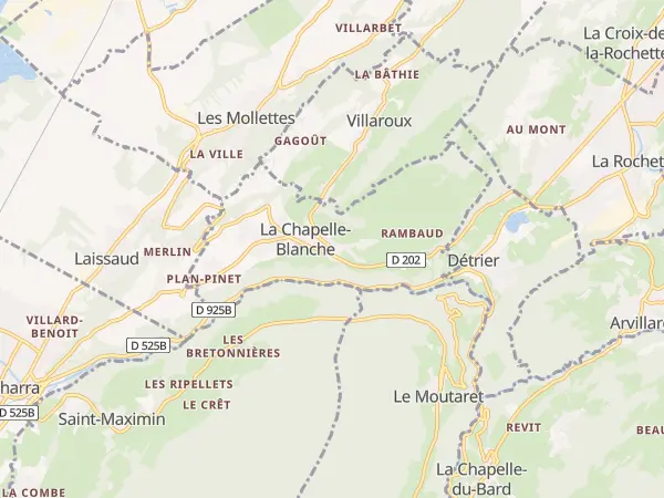 Plan de La Chapelle-Blanche