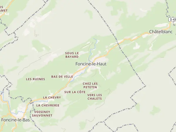 Plan de Foncine-le-Haut
