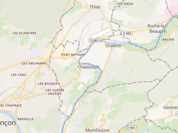 Plan de Chalezeule