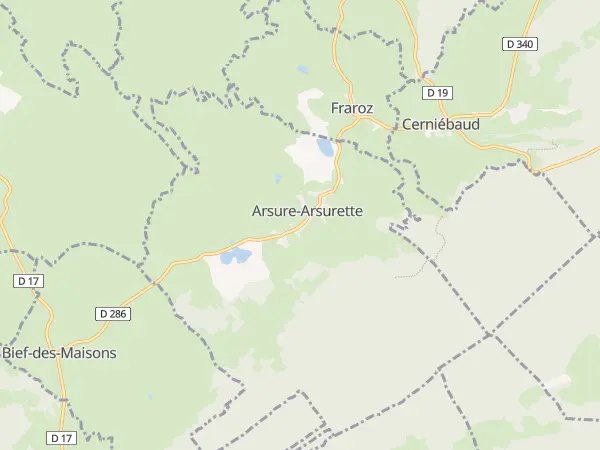 Plan de Arsure-Arsurette